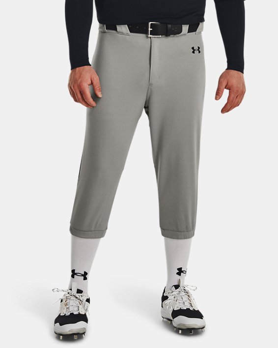 Men's UA Vanish Piped Knicker Baseball Pants, Gray, pdpMainDesktop image number 0